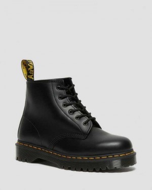 Dr Martens 101 Bex Smooth Leather Ankle Boots Black | 21LWXCGRF