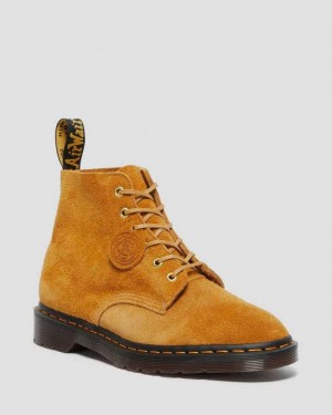 Dr Martens 101 Suede Ankle Boots Brown | 71NHUFCSZ