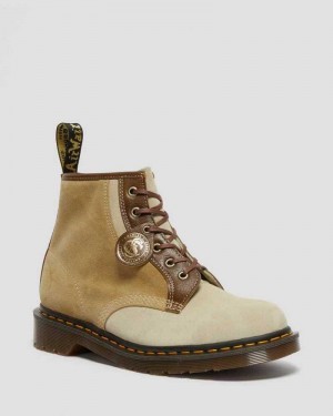 Dr Martens 101 Suede Ankle Boots Brown | 65YLPNJDT