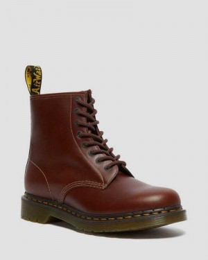 Dr Martens 1460 Abruzzo Leather Lace Up Boots Brown / Black | 27PKRIYUB