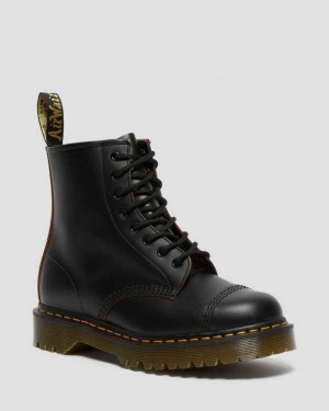 Dr Martens 1460 Bex Toe Cap Lace Up Boots Black | 84JUSQZMH