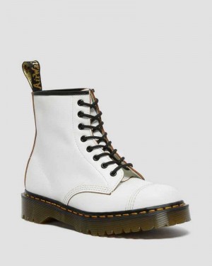 Dr Martens 1460 Bex Toe Cap Lace Up Boots White | 82WFULYDI