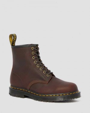 Dr Martens 1460 DM's Wintergrip Lace Up Boots Cocoa Snowplow | 18IGCRHAD