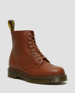 Dr Martens 1460 Pascal Bex Leather Lace Up Boots Brown | 18TKBDGCO