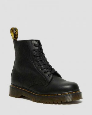 Dr Martens 1460 Pascal Bex Leather Lace Up Boots Black | 07LTJZWSQ