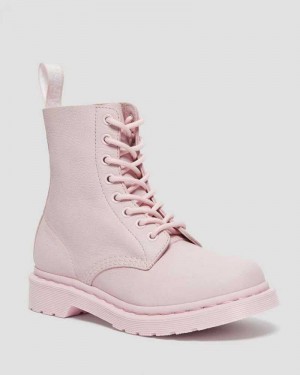 Dr Martens 1460 Pascal Mono Lace Up Boots Pink | 20FZMWLGT