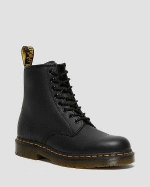 Dr Martens 1460 Slip Resistant Leather Lace Up Boots Black | 73YSIFWEJ