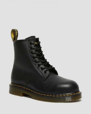 Dr Martens 1460 Slip Resistant Steel Toe Boots Black | 03MUPFVBS