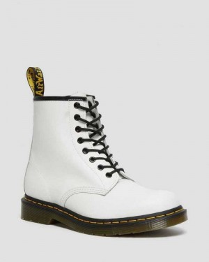 Dr Martens 1460 Smooth Leather Lace Up Boots White | 69BDSXGOR