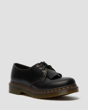 Dr Martens 1461 Abruzzo Leather Oxford Shoes Black | 84SDNZMYE