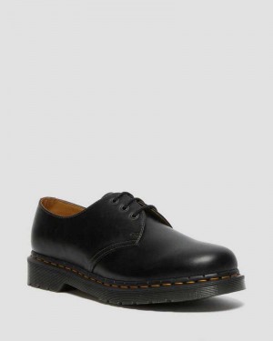 Dr Martens 1461 Abruzzo Leather Oxford Shoes Black / Brown | 47LQOPFXN