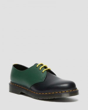 Dr Martens 1461 Contrast Smooth Leather Oxford Shoes Black | 08EKJRVXH