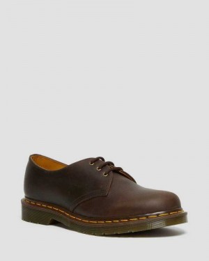 Dr Martens 1461 Crazy Horse Leather Oxford Shoes Brown | 84MYTUNFZ