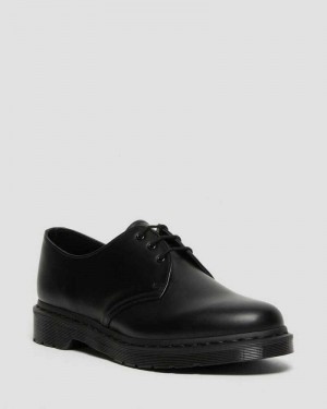 Dr Martens 1461 Mono Smooth Leather Oxford Shoes Black | 90CTWHXKO