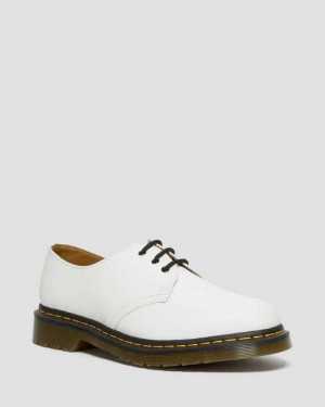 Dr Martens 1461 Smooth Leather Oxford Shoes White | 18UTRAQZX