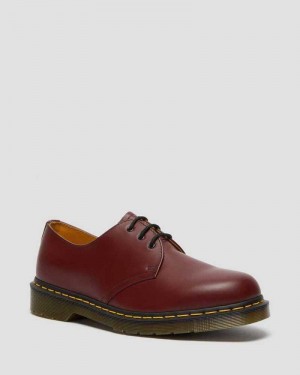 Dr Martens 1461 Smooth Leather Oxford Shoes Pink Red | 90UIKHVFP