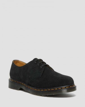 Dr Martens 1461 Suede Oxford Shoes Black | 76SCPNDQR