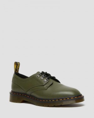 Dr Martens 1461 Verso Smooth Leather Oxford Shoes Green | 10KVSLZAD