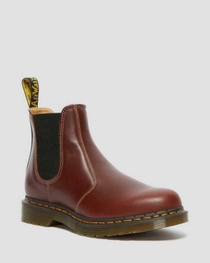 Dr Martens 2976 Abruzzo Leather Chelsea Boots Brown / Black | 05EVYTRSC