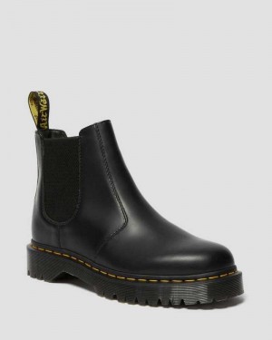 Dr Martens 2976 Bex Smooth Leather Chelsea Boots Black | 27SORPGKT