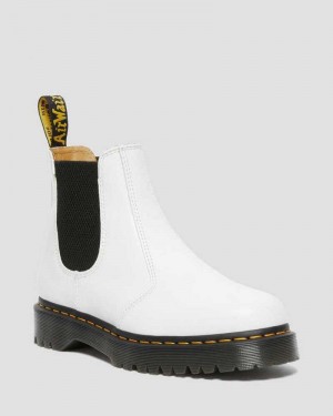 Dr Martens 2976 Bex Smooth Leather Chelsea Boots White | 07EDNBAZH