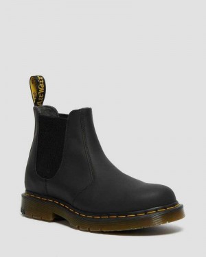 Dr Martens 2976 DM's Wintergrip Chelsea Boots Black | 10AFPCBHS