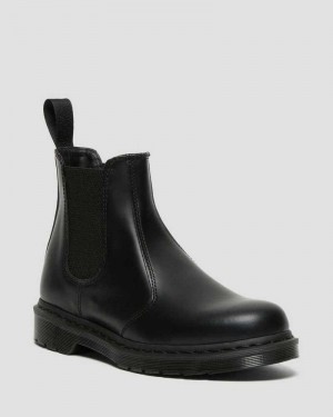 Dr Martens 2976 Mono Smooth Leather Chelsea Boots Black | 89NWTHMSC