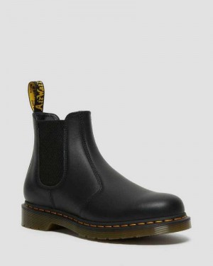 Dr Martens 2976 Nappa Leather Chelsea Boots Black | 08CKPFQNE