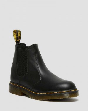 Dr Martens 2976 Slip Resistant Leather Chelsea Boots Black | 83HXEFCKA