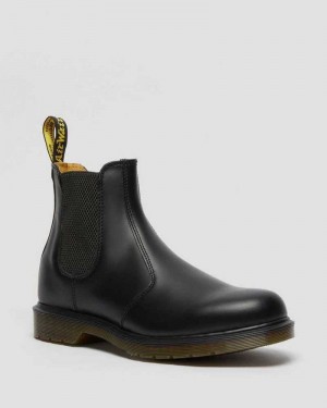 Dr Martens 2976 Smooth Leather Chelsea Boots Black | 56WFTOGEM