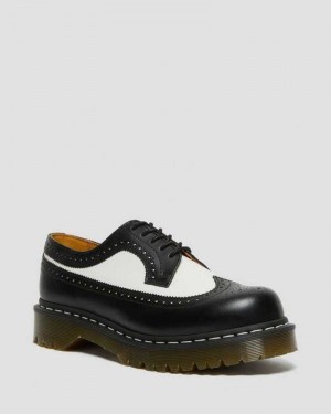 Dr Martens 3989 Bex Smooth Leather Brogue Shoes Black | 21VZPMWBC