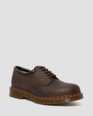 Dr Martens 8053 Crazy Horse Leather Casual Shoes Brown | 17HFQUJRL