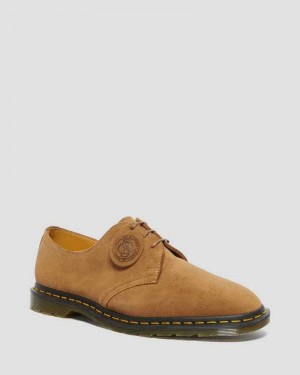 Dr Martens Archie II Suede Oxford Shoes Dark Brown | 08RGLQCDH