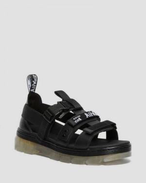 Dr Martens Pearson Iced Casual Sandals Black | 72RJODZYG