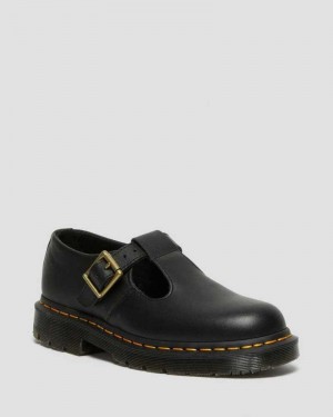 Dr Martens Polley Slip Resistant Mary Jane Shoes Black | 07BHMIFJS