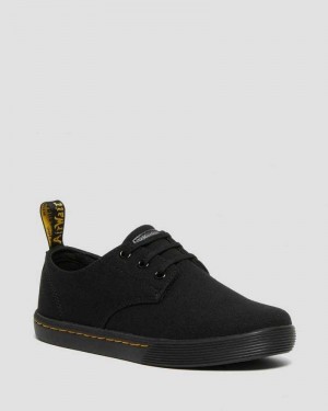 Dr Martens Santanita Canvas Casual Shoes Black | 07DMOISTL