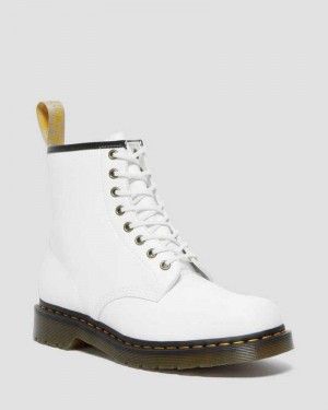 Dr Martens Vegan 1460 Kemble Lace Up Boots White | 70MBJQOSN