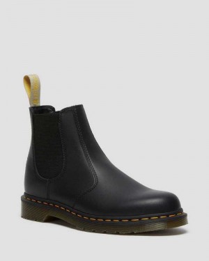 Dr Martens Vegan 2976 Felix Chelsea Boots Black | 80DNKGVUE