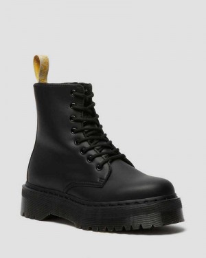 Dr Martens Vegan Jadon II Mono Platform Boots Black | 89OBGLCUI