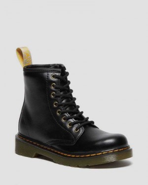 Dr Martens Vegan Junior 1460 Lace Up Boots Black | 24LTHDZJW