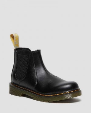 Dr Martens Vegan Junior 2976 Chelsea Boots Black | 30YHWZLUN