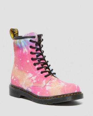 Dr Martens Youth 1460 Tie Dye Lace Up Boots Multicolor | 12TMJIPZQ