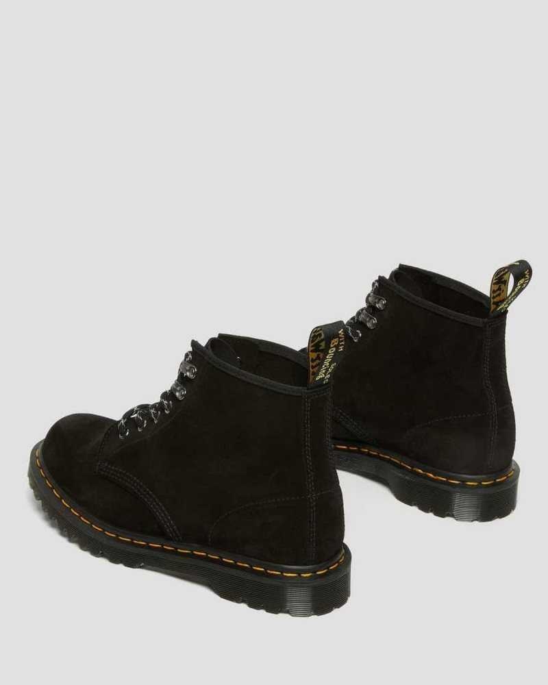 Dr Martens 101 Ben Suede Ankle Boots Black | 09CMJPYSG