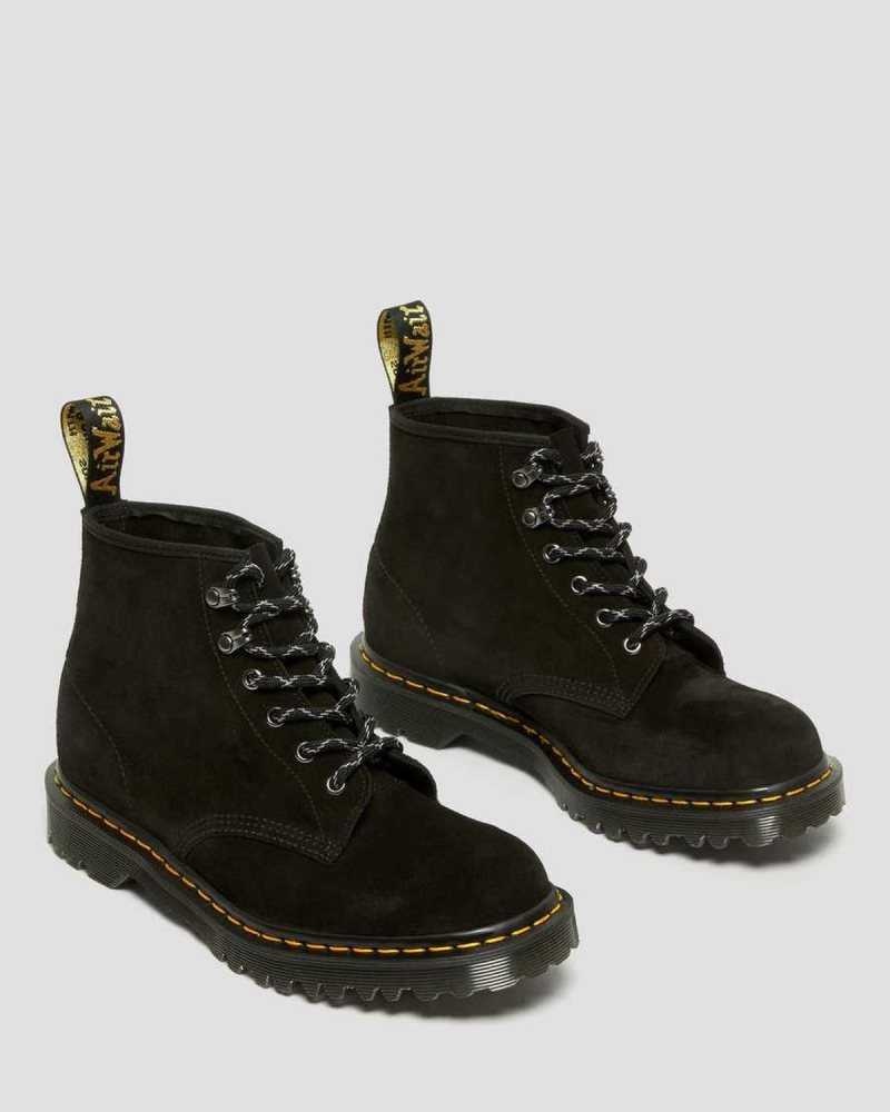 Dr Martens 101 Ben Suede Ankle Boots Black | 03BXFSTNK