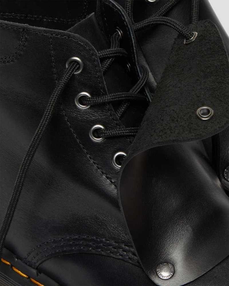 Dr Martens 101 Bex Lace Cover Leather Ankle Boots Black | 18SGAJLWH