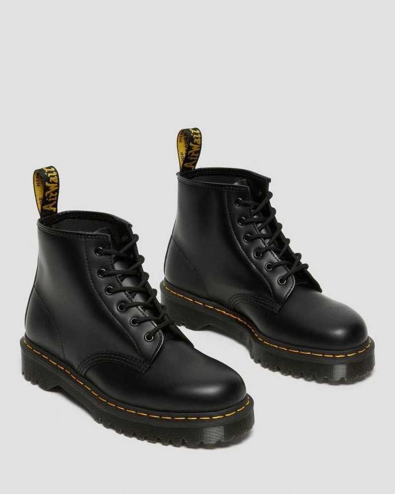 Dr Martens 101 Bex Smooth Leather Ankle Boots Black | 21LWXCGRF