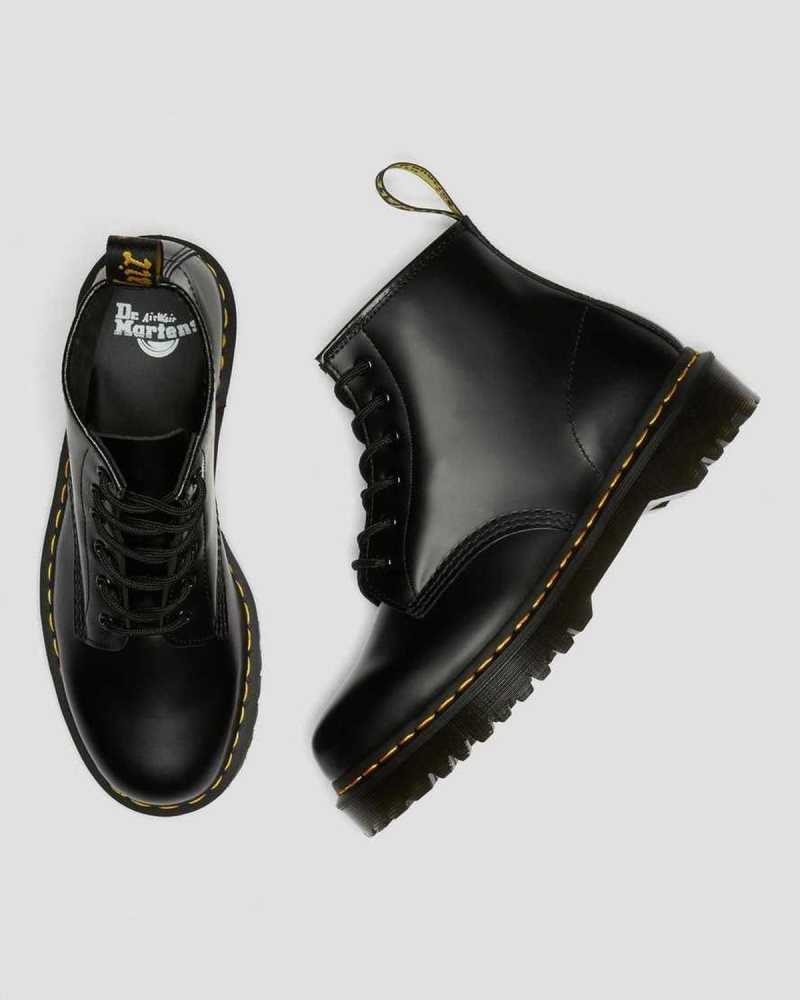 Dr Martens 101 Bex Smooth Leather Ankle Boots Black | 21LWXCGRF