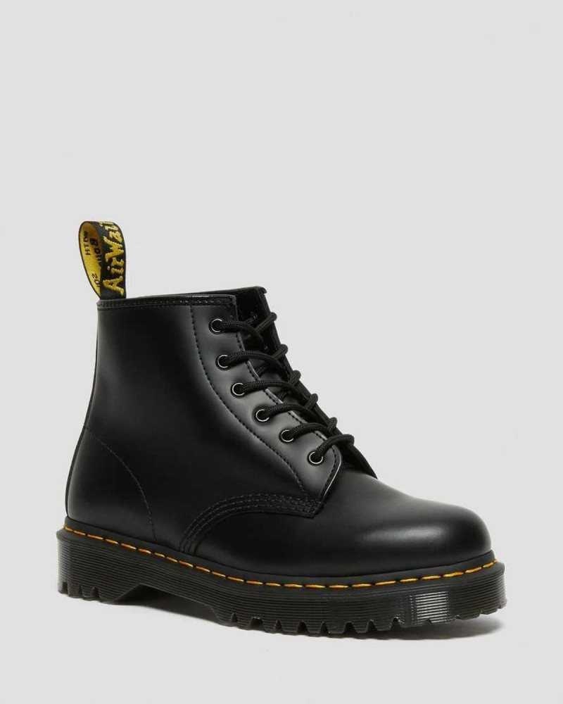 Dr Martens 101 Bex Smooth Leather Ankle Boots Black | 21LWXCGRF