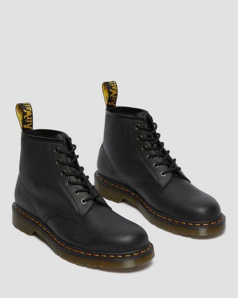 Dr Martens 101 Leather Ankle Boots Black | 25DXCYRZW