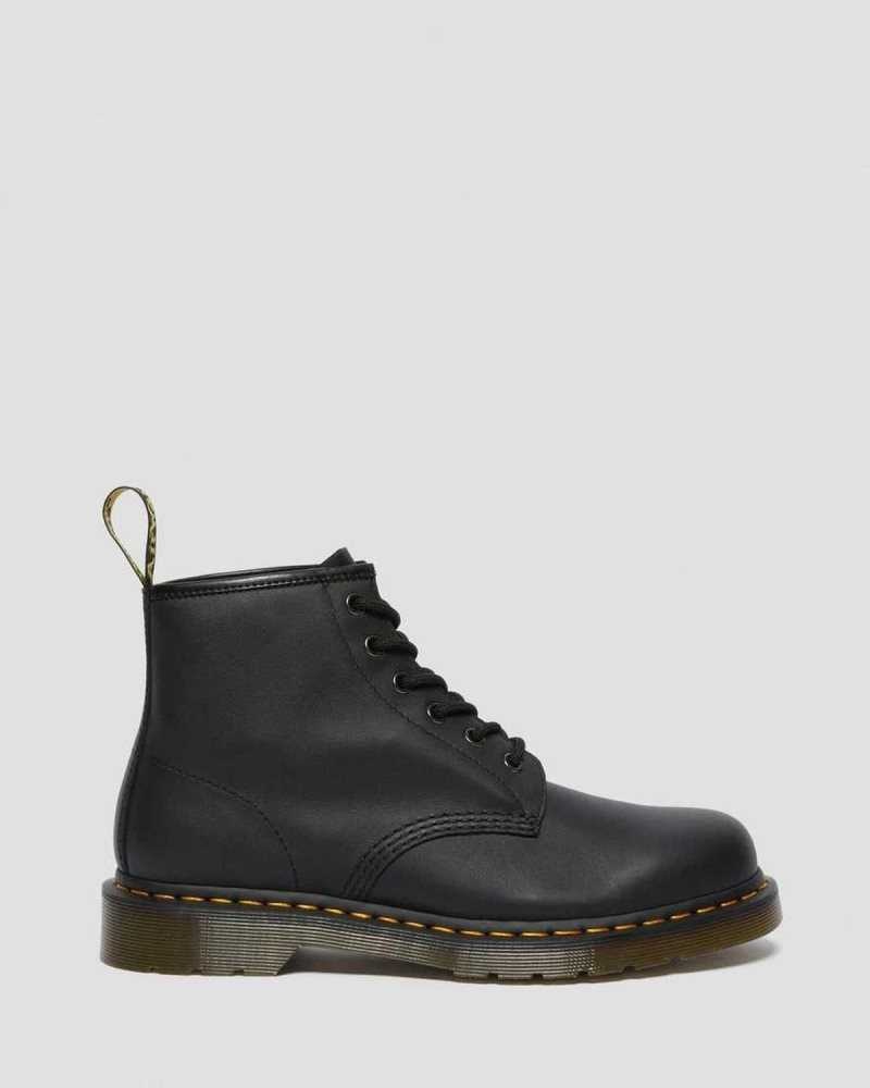 Dr Martens 101 Leather Ankle Boots Black | 25DXCYRZW